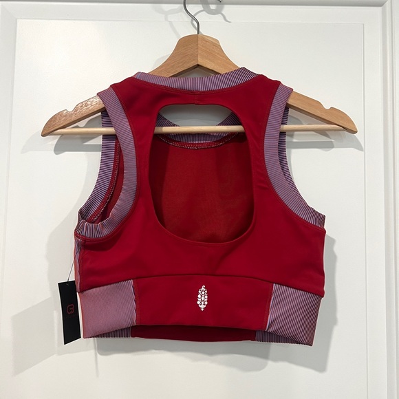 NWT CycleBar Free People Movement Hardio Cardio Brami in Red Grape - Size S - Picture 2 of 10